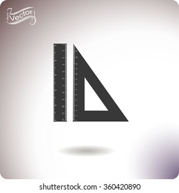 Triangle and Straightedge icon