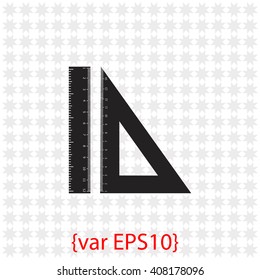 Triangle and Straightedge icon.
