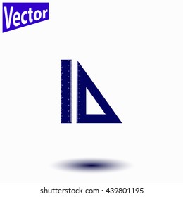 Triangle and Straightedge icon.