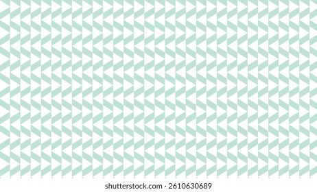 Triangle stripe pattern on turquoise background. Abstract background with white stripes triangle pattern.