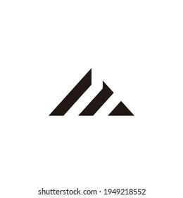 vectores de diseño de líneas geométricas de bandas triangulares