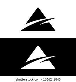 Triangle Stroke Simple Abstract Logo