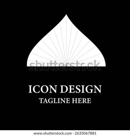 Triangle sunburst logo icon design