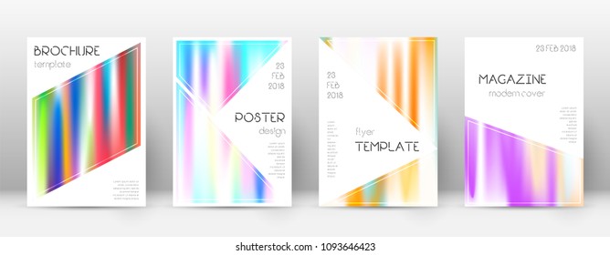 Triangle surprising template for Brochure, Annual Report, Magazine, Poster, Corporate Presentation, Portfolio, Flyer. Bewitching lines cover page.