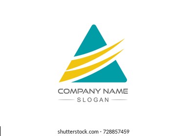 triangle swooshed logo