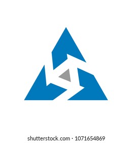 Triangle symbol. Ancient icon. Logo. vector eps 10.
