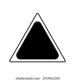 Triangle symbol design vector template on white background