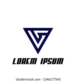 triangle symbol, icon, logo, sign