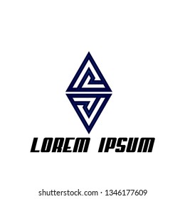 triangle symbol, icon, logo, sign