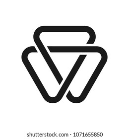 Triangle symbol. Icon. Logo. Vector eps 10.