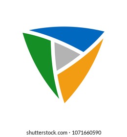 Triangle symbol. Icon. Logo. Vector eps 10.
