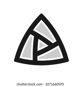 Triangle symbol. Icon. Logo. Vector eps 10.
