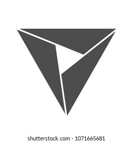 Triangle symbol. Icon. Logo. Vector eps 10.
