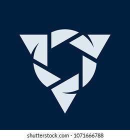 Triangle symbol. Icon. Logo. Vector eps 10.
