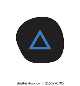 triangle symbol vector for website icon presentation