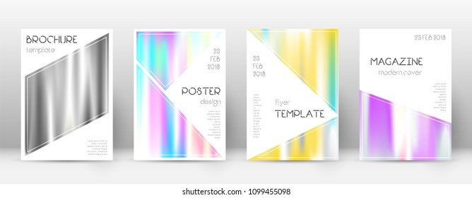 Triangle symmetrical template for Brochure, Annual Report, Magazine, Poster, Corporate Presentation, Portfolio, Flyer. Bewitching lines cover page.