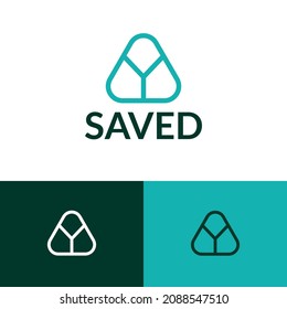 Triangle  tech logo design concept. Fintech logomark illustration. Can representing hacker, security, shield, system, blockchain.