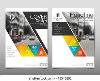 Triangle technology cover business brochure vector design, Leaflet advertising abstract background, Modern poster magazine layout template, Annual report for presentation.
