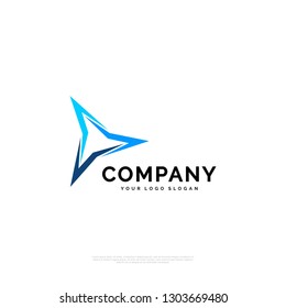 Triangle Technology - logo design template. creative sign. Universal vector icon. - Vector