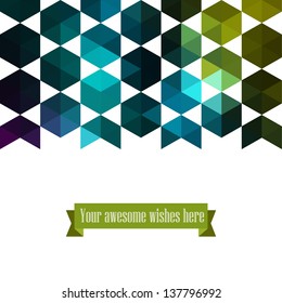 Triangle template background, triangle background, vector illustration with plenty space for your text