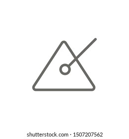 Triangle, theater icon. Element of theater icon. Thin line icon