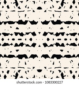 Triangle tie dye pattern. Shibori black white background. Geometric china ink natural print. Organic vector japanese design. Watercolor indonesian tile. Triangle seamless pattern. Japan kimono print.