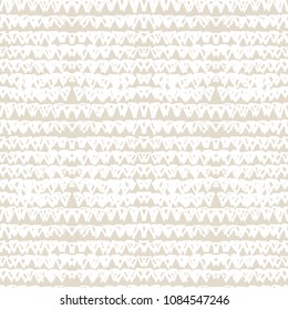Triangle tie dye pattern. Shibori ivory background. Geometric china ink natural print. Organic vector japanese design. Watercolor indonesian tile. Triangle seamless pattern. Japan kimono print.