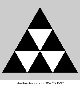 Triangle, triangular abstract geometric vector illustration, pattern