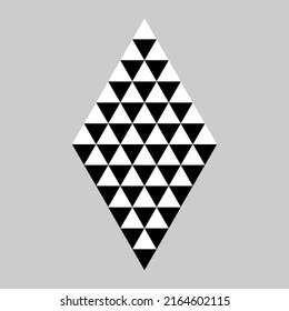 Triangle, triangular abstract geometric vector illustration, pattern