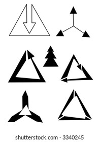 triangle vector arrows