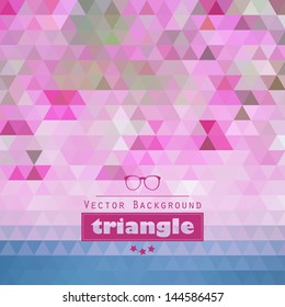 Triangle vector background