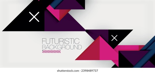 Triangle Vector Background Illustration For Wallpaper, Banner, Background, Card, Book Illustration, landing page