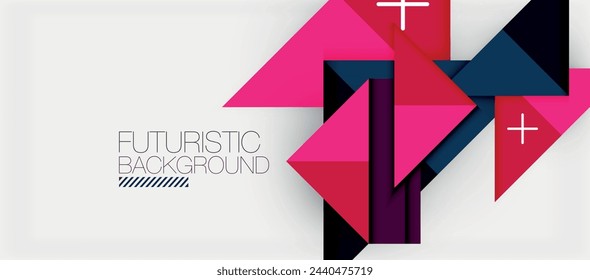 Triangle Vector Background Illustration For Wallpaper, Banner, Background, Card, Book Illustration, landing page