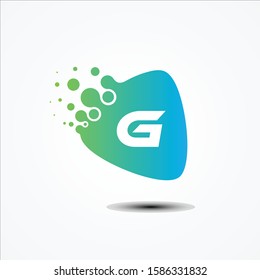Triangle vector design with G letter symbol design minimalist. G letter for your best business symbol. Vector illustration EPS.8 EPS.10