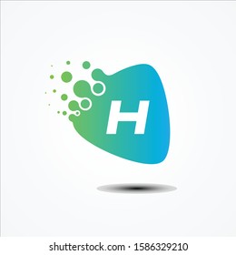 Triangle vector design with H letter symbol design minimalist. H letter for your best business symbol. Vector illustration EPS.8 EPS.10