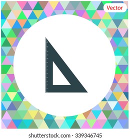 Triangle vector icon