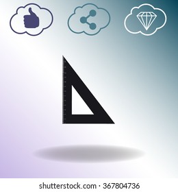 Triangle vector icon