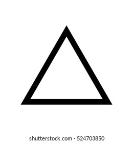 triangle, vector icon