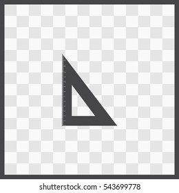 Triangle vector icon. Isolated illustration. Business picture.
