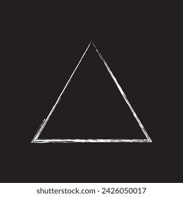 Triangle vector icon isolated on white background, Triangle logo design