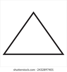 Triangle vector icon isolated on white background, Triangle logo design. isolated on white background