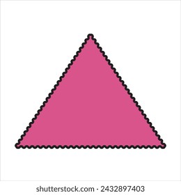 Triangle vector icon isolated on white background, Triangle logo design. isolated on white background