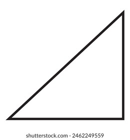 Triangle vector icon isolated on white background, Triangle logo design. vector symbol icon design. Vector illustration. EPS 10