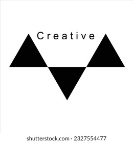 triangle vector logo design icon creative