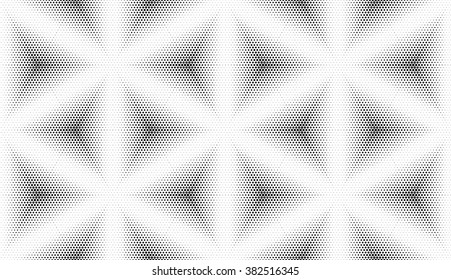 Triangle Vector Pattern.geometric halftone Dots texture.