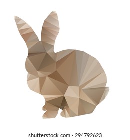 Triangle vector rabbit