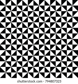 Triangle vector seamless pattern background, retro vintage design