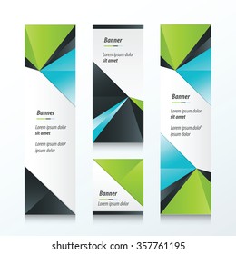Triangle Vertical Banner 