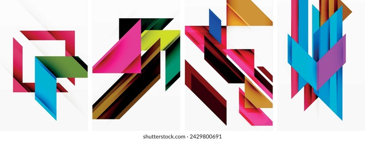 Triangle wallpaper or poster background design