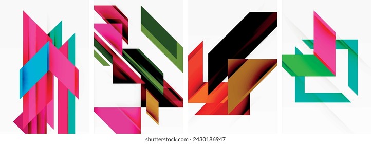Papel pintado triangular o diseño de fondo de cartel